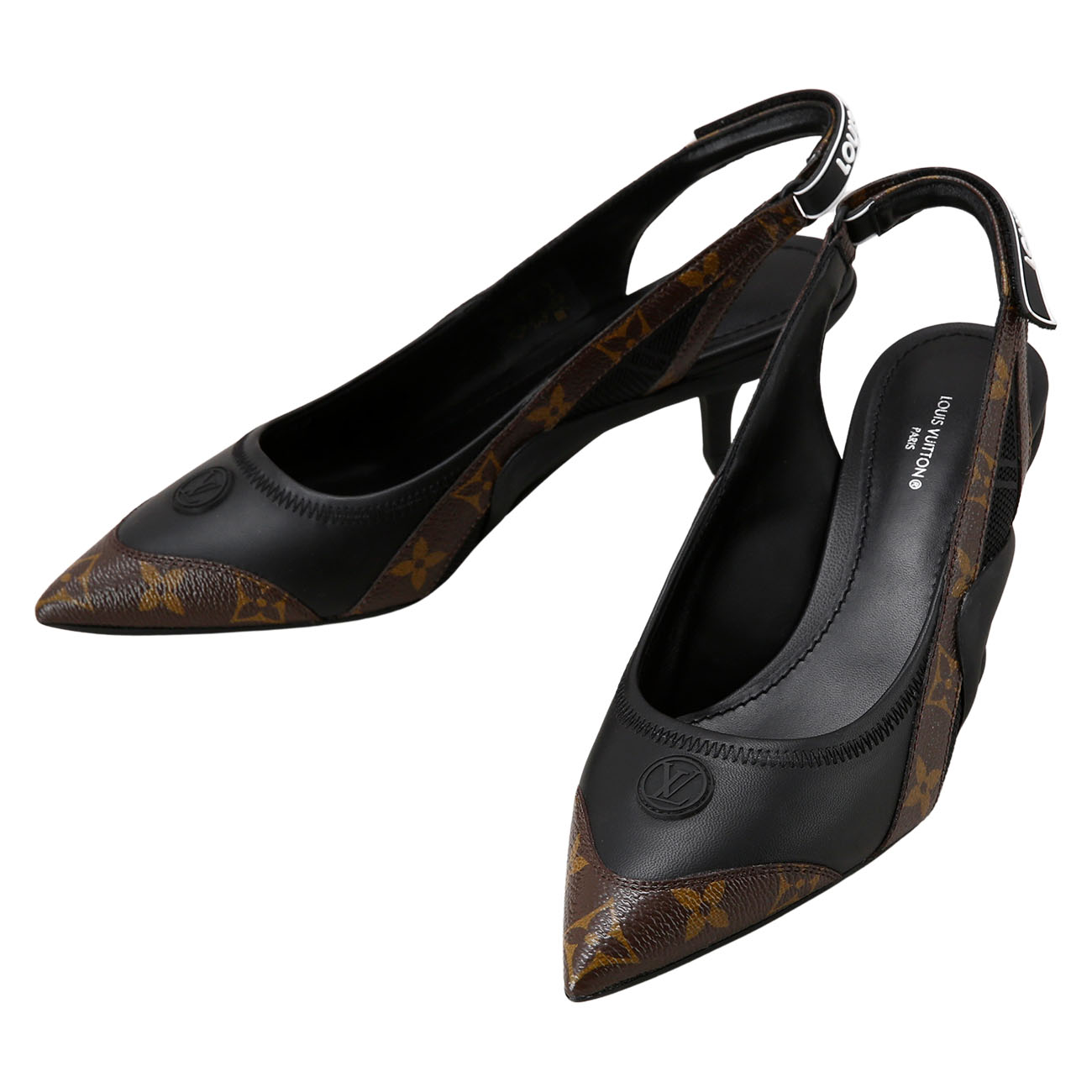 LOUIS VUITTON(USED)루이비통 아치라이트 슬링백 펌프스 힐